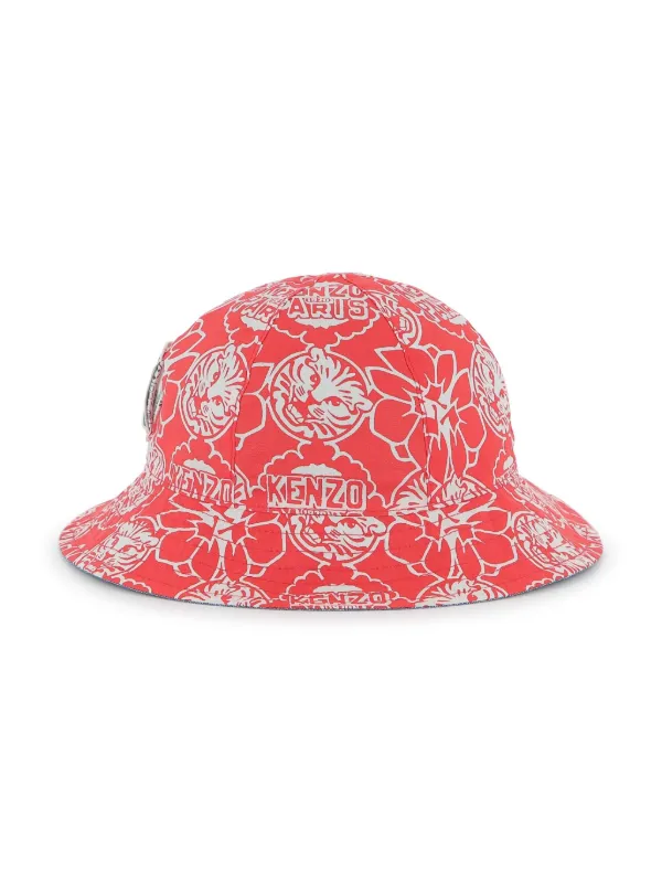 Kenzo Kids Reversible Bucket Hat | Red | FARFETCH RO