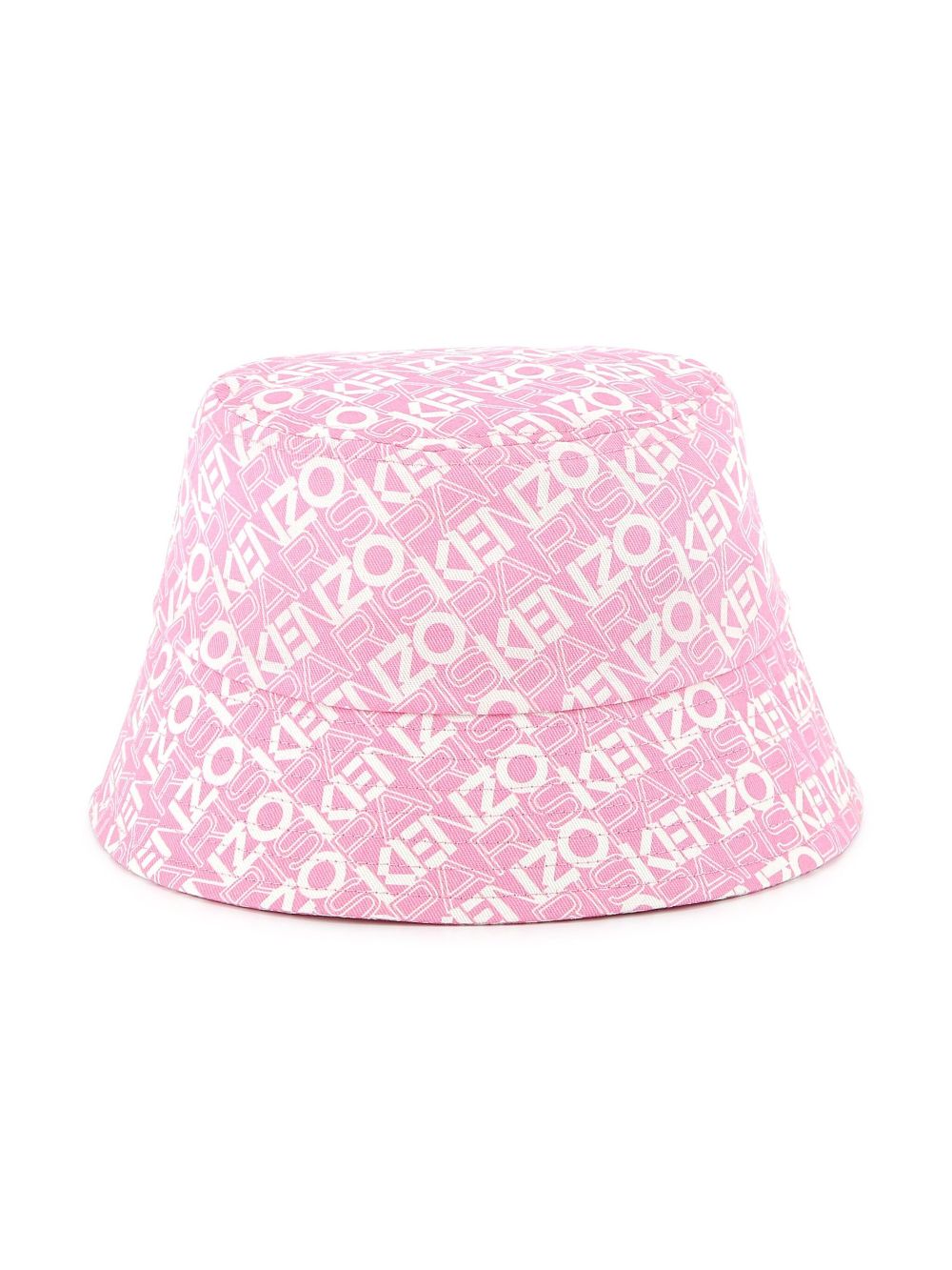 Kenzo Kids all-over logo print bucket hat - Pink