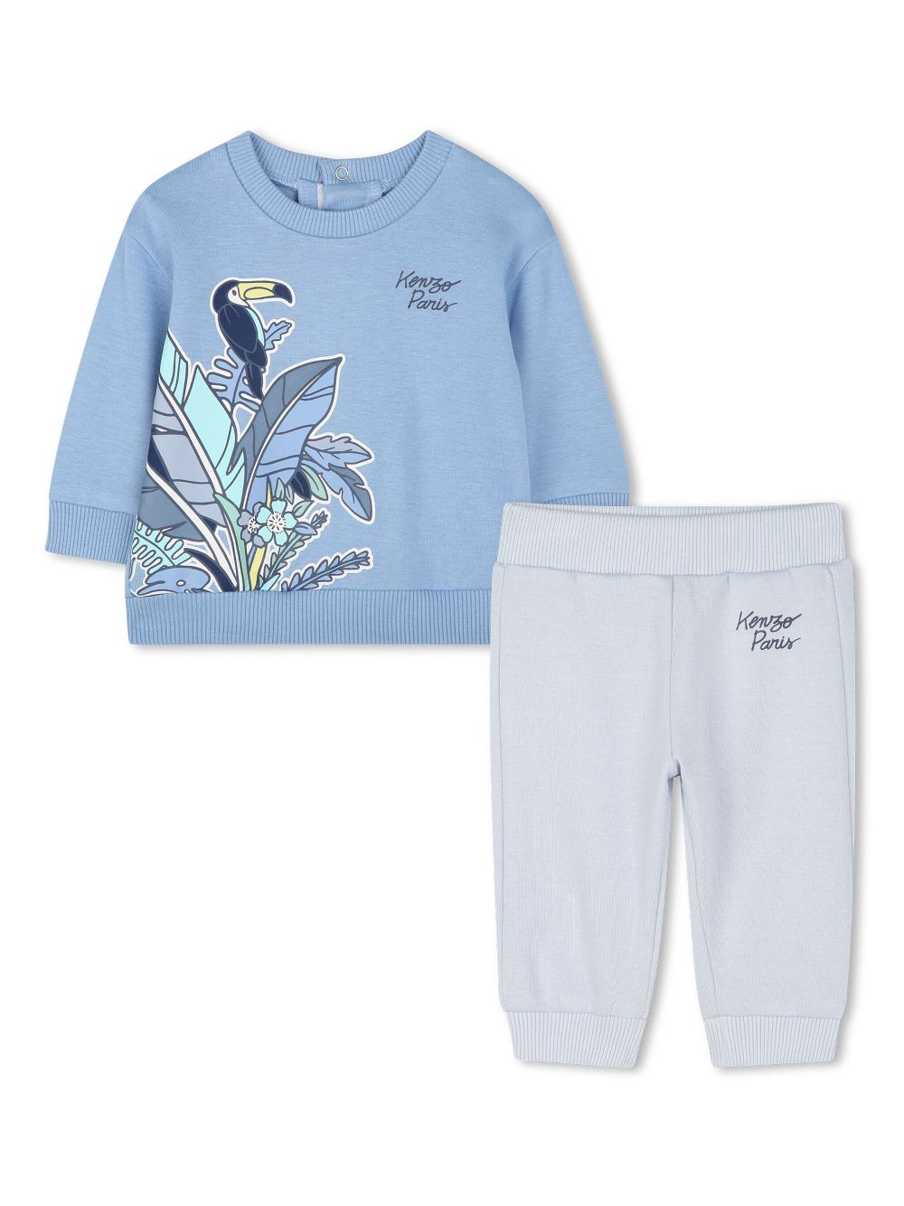 Kenzo Kids printed tracksuit set - Blue