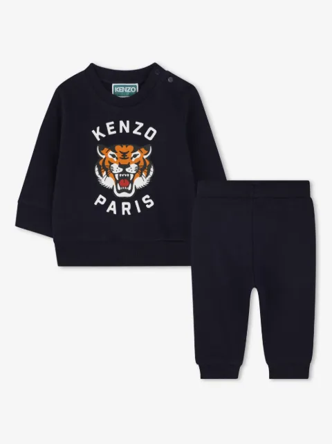 Kenzo Kids Tiger-print tracksuit set