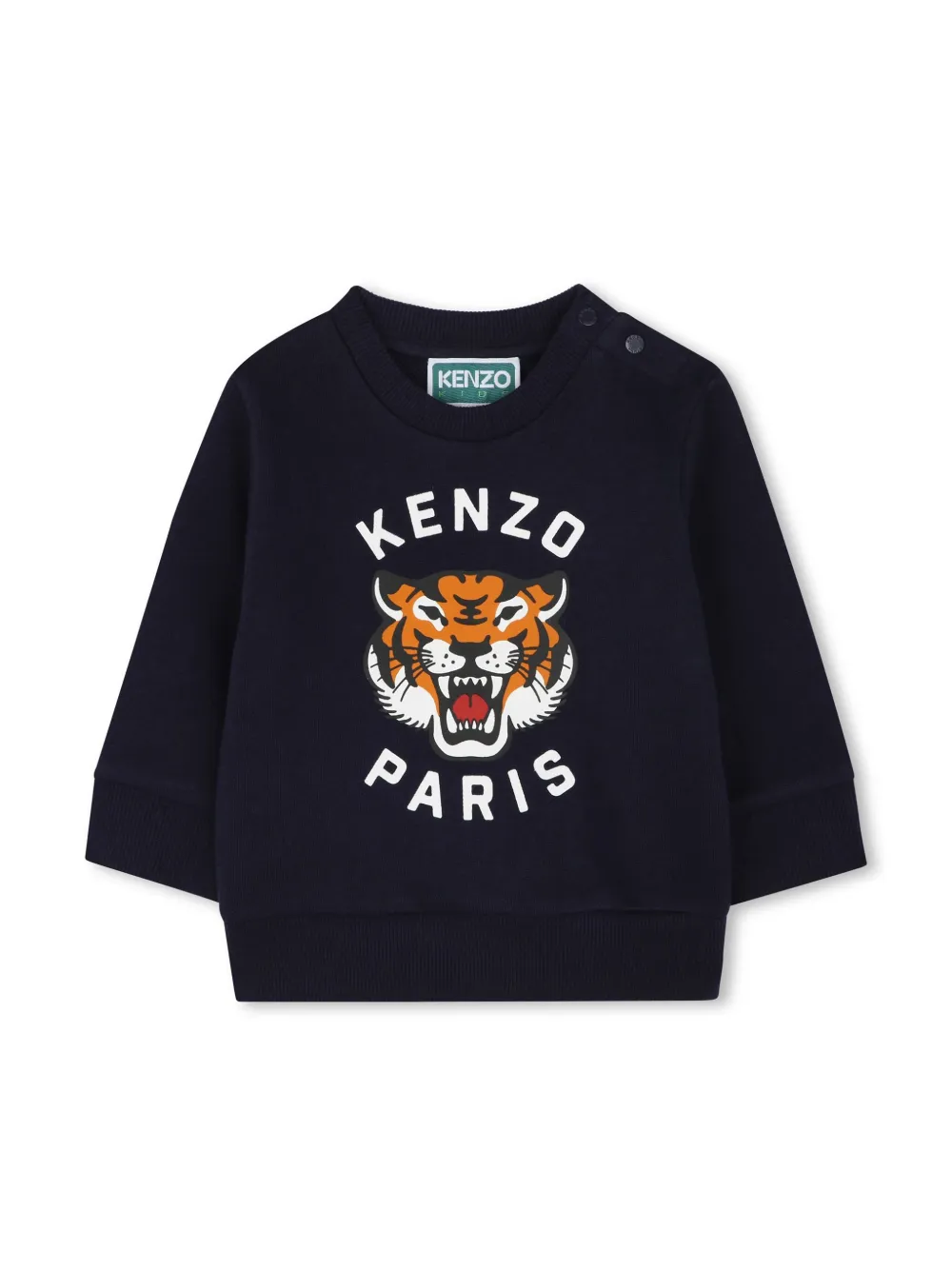 Kenzo Kids Trainingspak met tijgerprint Blauw