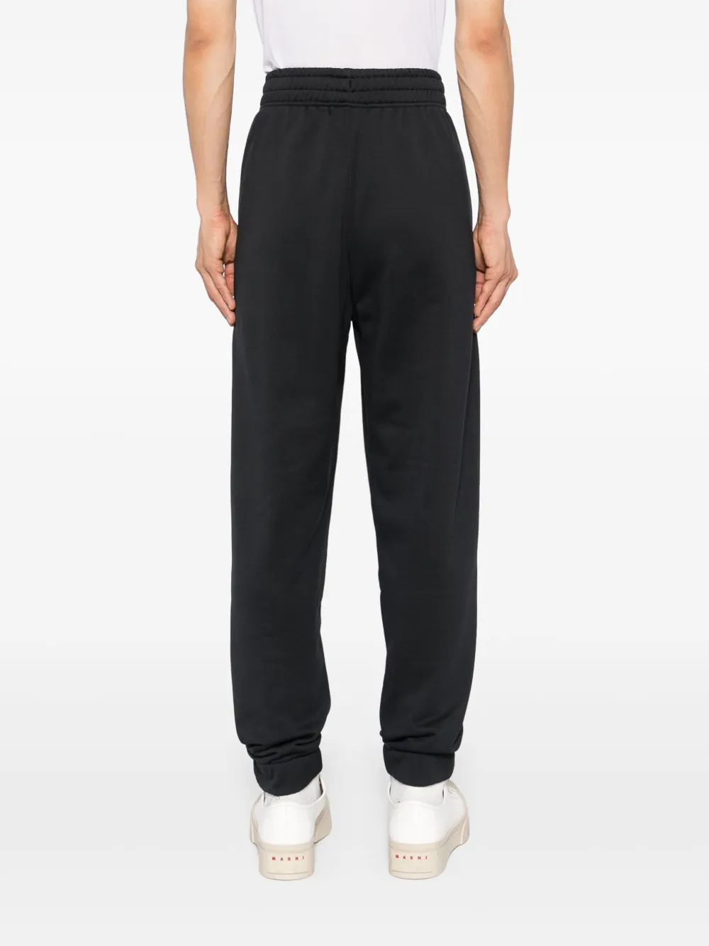 Maison Kitsuné Black Flash Fox Sweatpants In Black