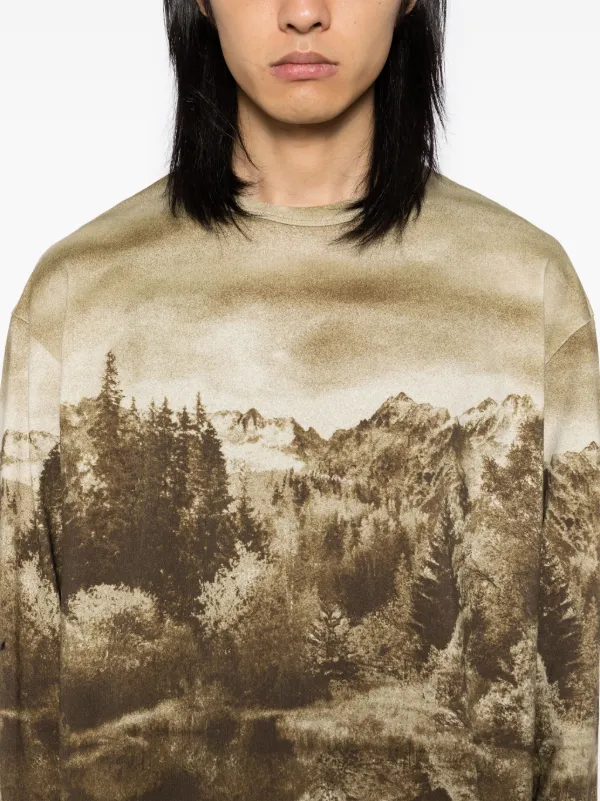 人気メーカー・ブランド Maison Kitsuné グラフィック Tシャツ | ニュートラル | FARFETCH JP トップス