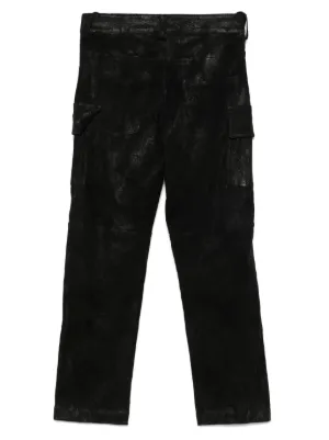 ボトムスその他 Salvatore Santoro NAPPA LEATHER CARGO PANTS Salvatore Santoro Leather Cargo Pants | Red | FARFETCH GE