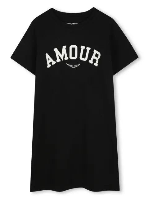 Zadig & Voltaire Kids Amour-print T-shirt dress