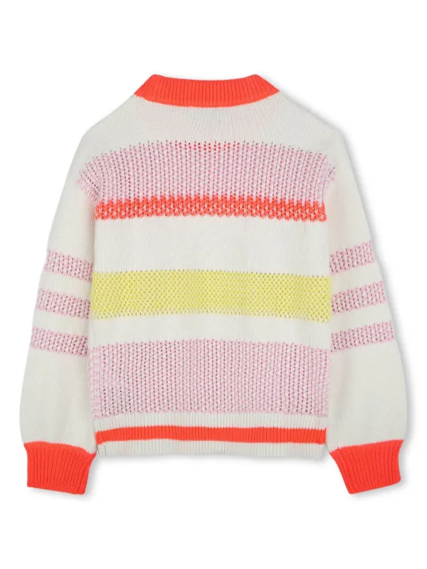 【正規品】Sonique knit tops SONIA RYKIEL ENFANT Intarsia Logo Jumper | White | FARFETCH