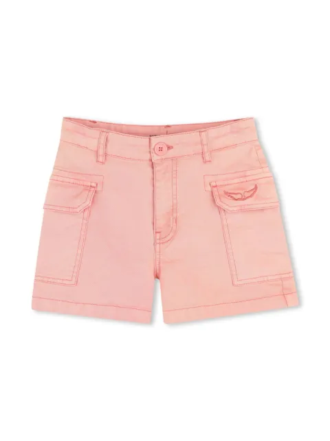 Zadig & Voltaire Kids logo-embroidered shorts