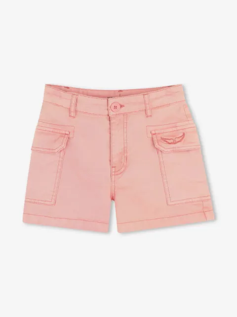 Zadig & Voltaire Kids logo-embroidered shorts