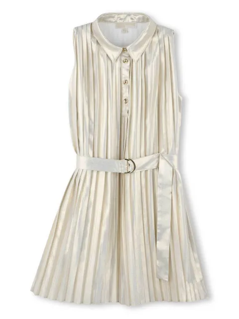 Michael Kors Kids belted pleated dress 