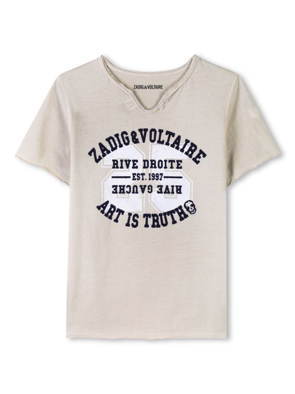 Zadig & Voltaire Kids logo-print T-shirt - Neutrals