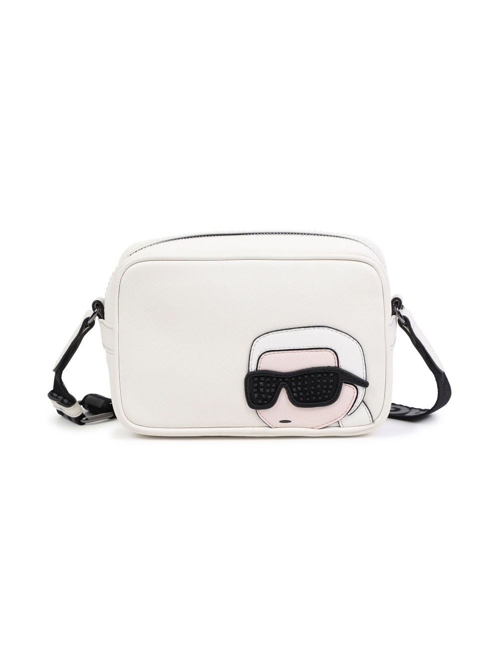 Karl Lagerfeld Kids Ikon Karl-appliqué cross body bag - White