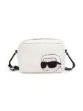 Karl Lagerfeld Kids Ikon Karl-appliqué cross body bag - White