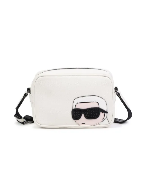 Karl Lagerfeld Kids Ikon Karl-appliqué cross body bag