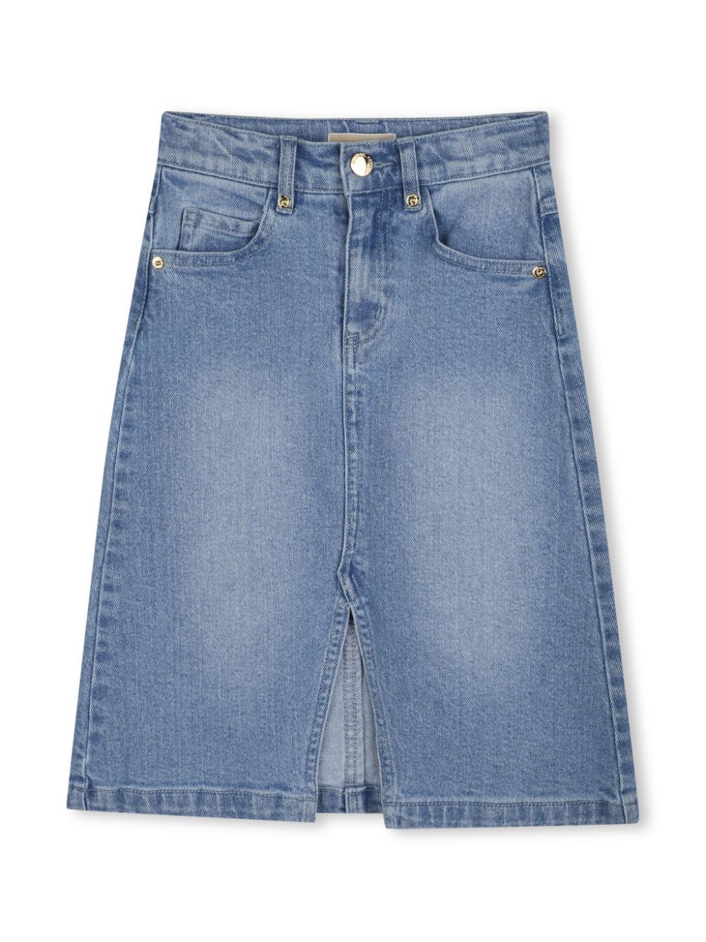 Michael Kors Kids denim maxi skirt - Blue