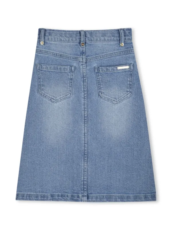 Michael Kors Kids Denim Maxi Skirt Blue FARFETCH JO