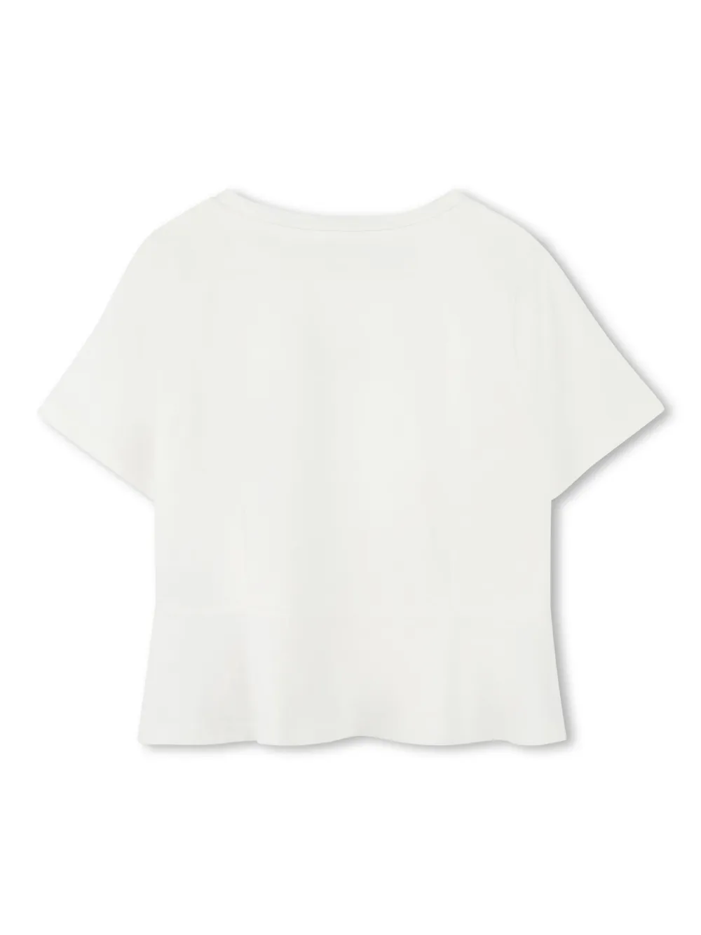 michaelkorskids Michael Kors Kids T-shirt met logopatch - Beige