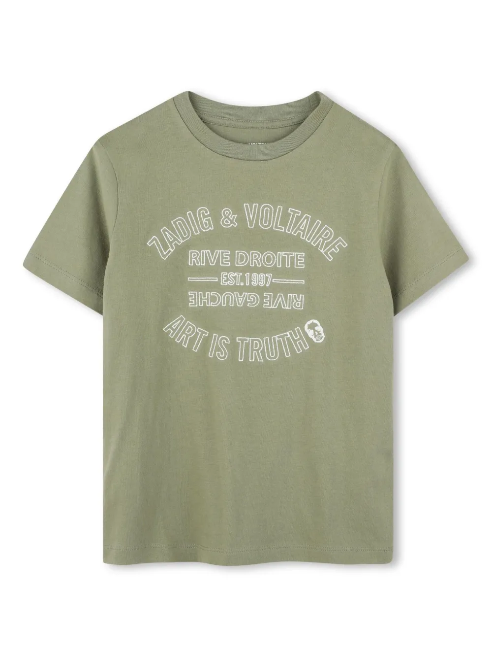 Zadig & Voltaire Kids T-shirt met korte mouwen Groen
