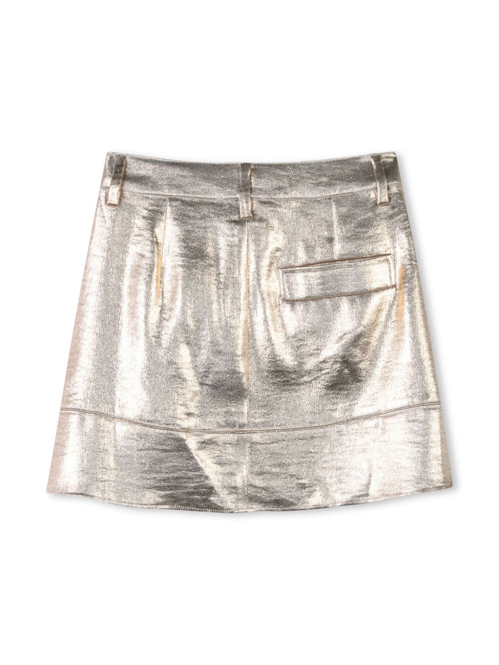 Zadig & Voltaire Kids metallic-effect skirt - Gold