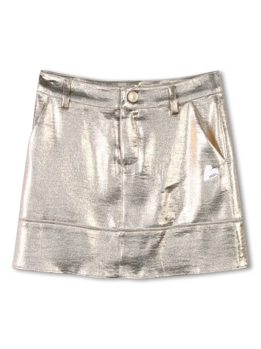Zadig & Voltaire Kids Rok met metallic effect Goud