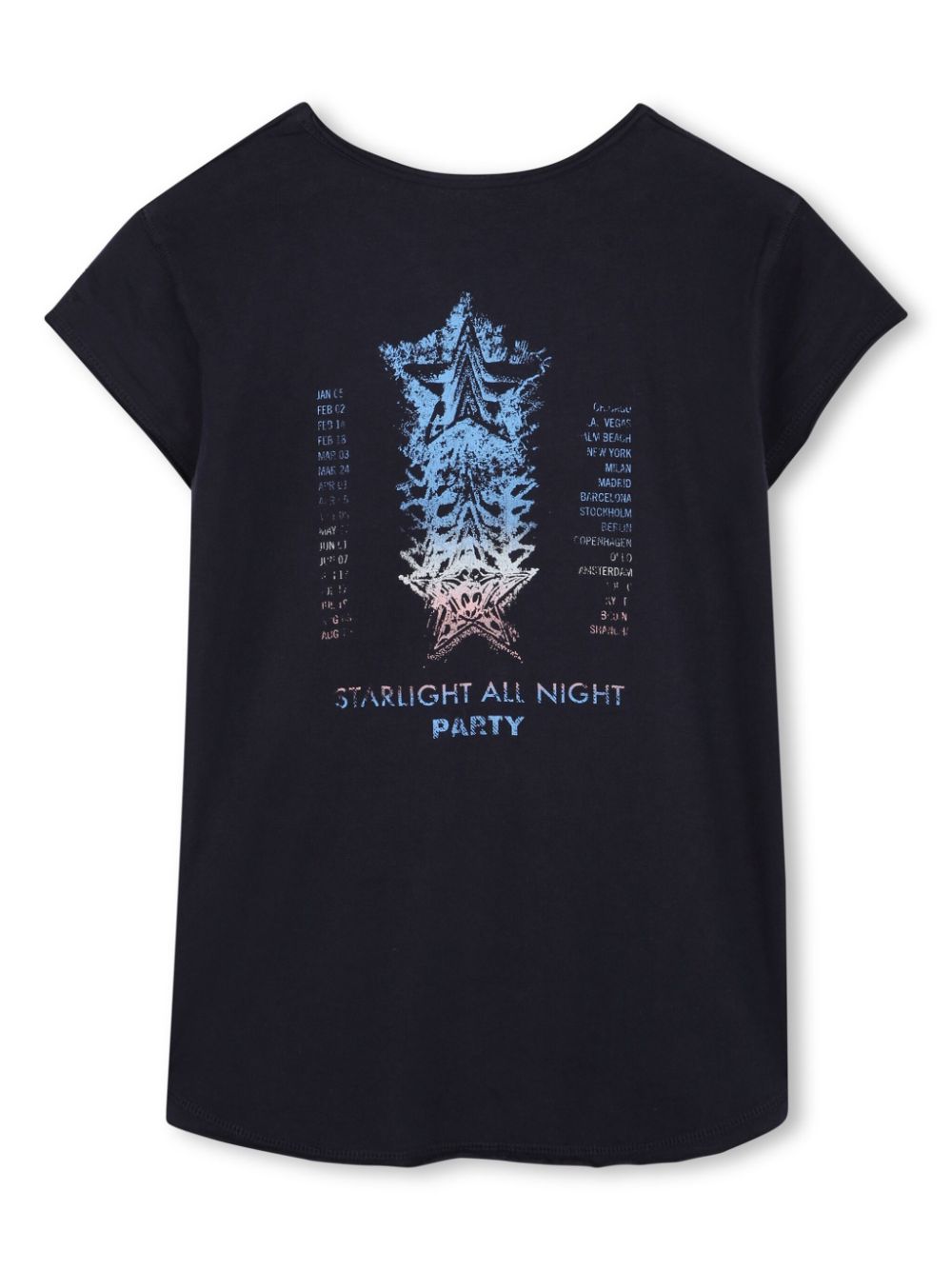 Zadig & Voltaire Kids T-shirt met print - Blauw