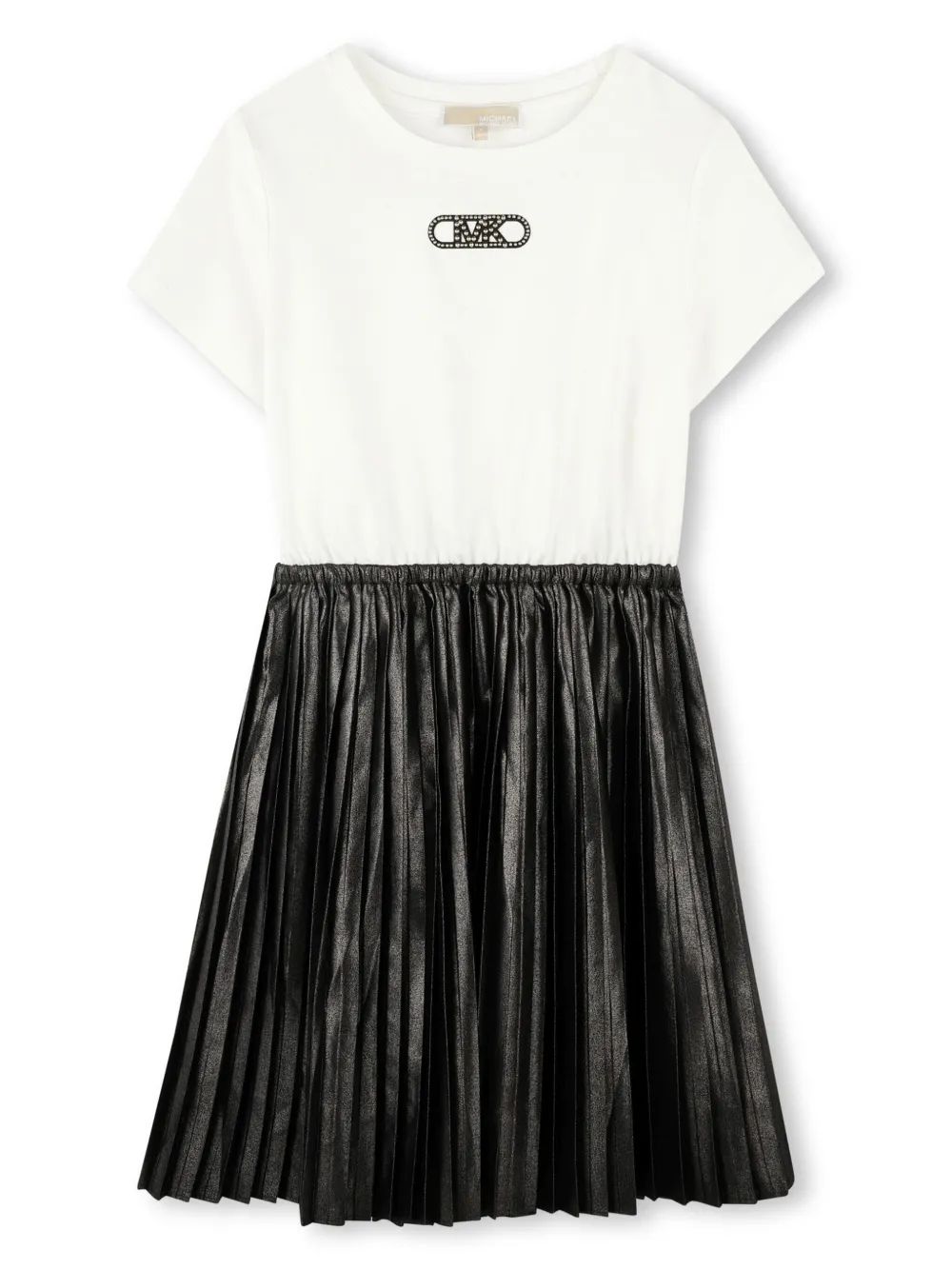 Michael Kors Kids Jurk met logoplakkaat Wit