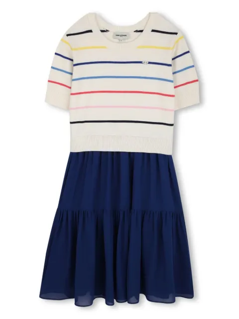SONIA RYKIEL ENFANT stripe-detailing midi dress