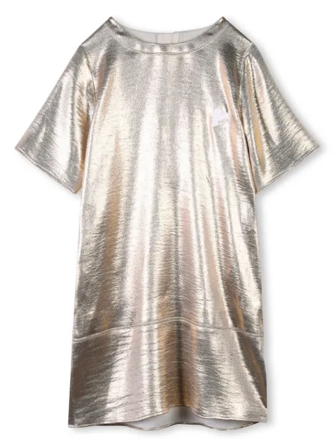 Zadig & Voltaire Kids Vestido com acabamento metalizado