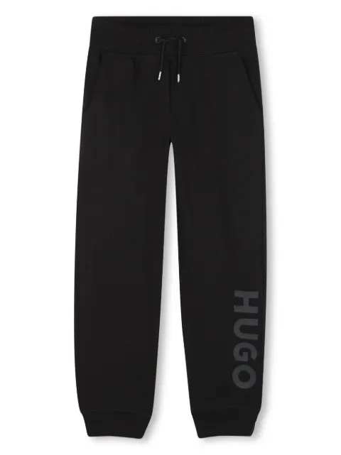 HUGO KIDS logo-print track pants