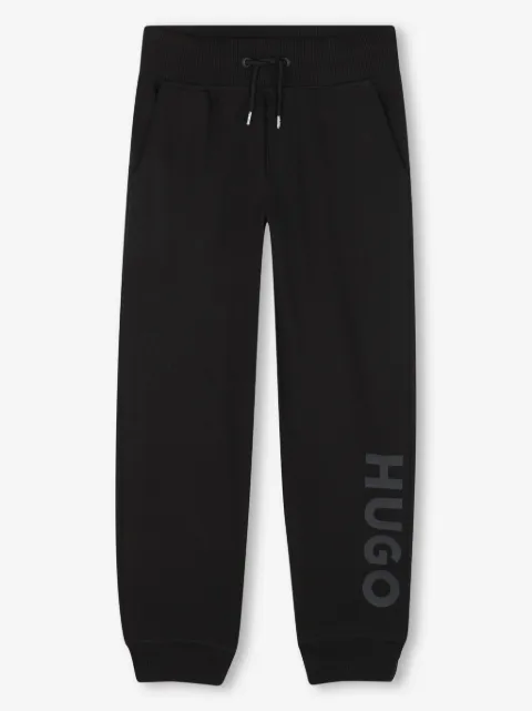 HUGO KIDS logo-print track pants