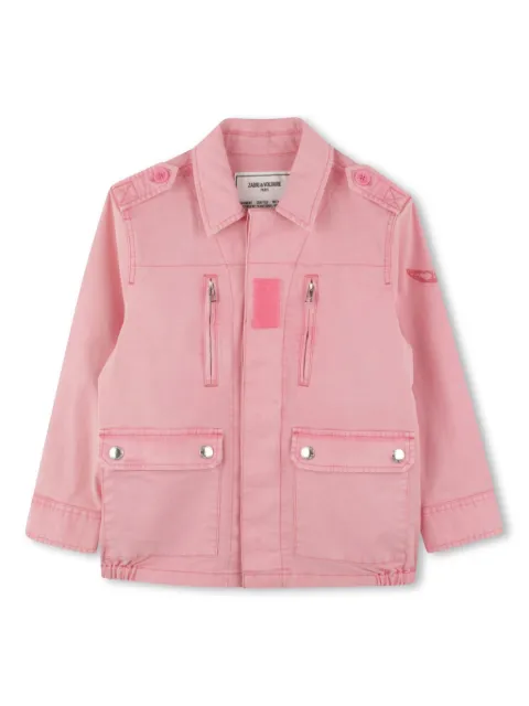 Zadig & Voltaire Kids butterfly-embroidered jacket
