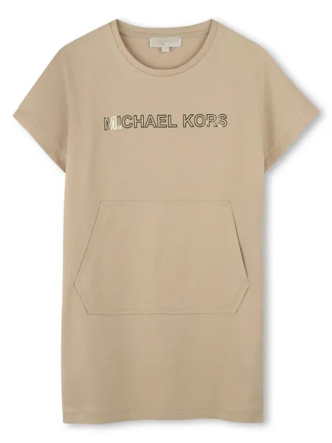 Michael Kors Kids تيشيرت طويل بطبعة شعار الماركة