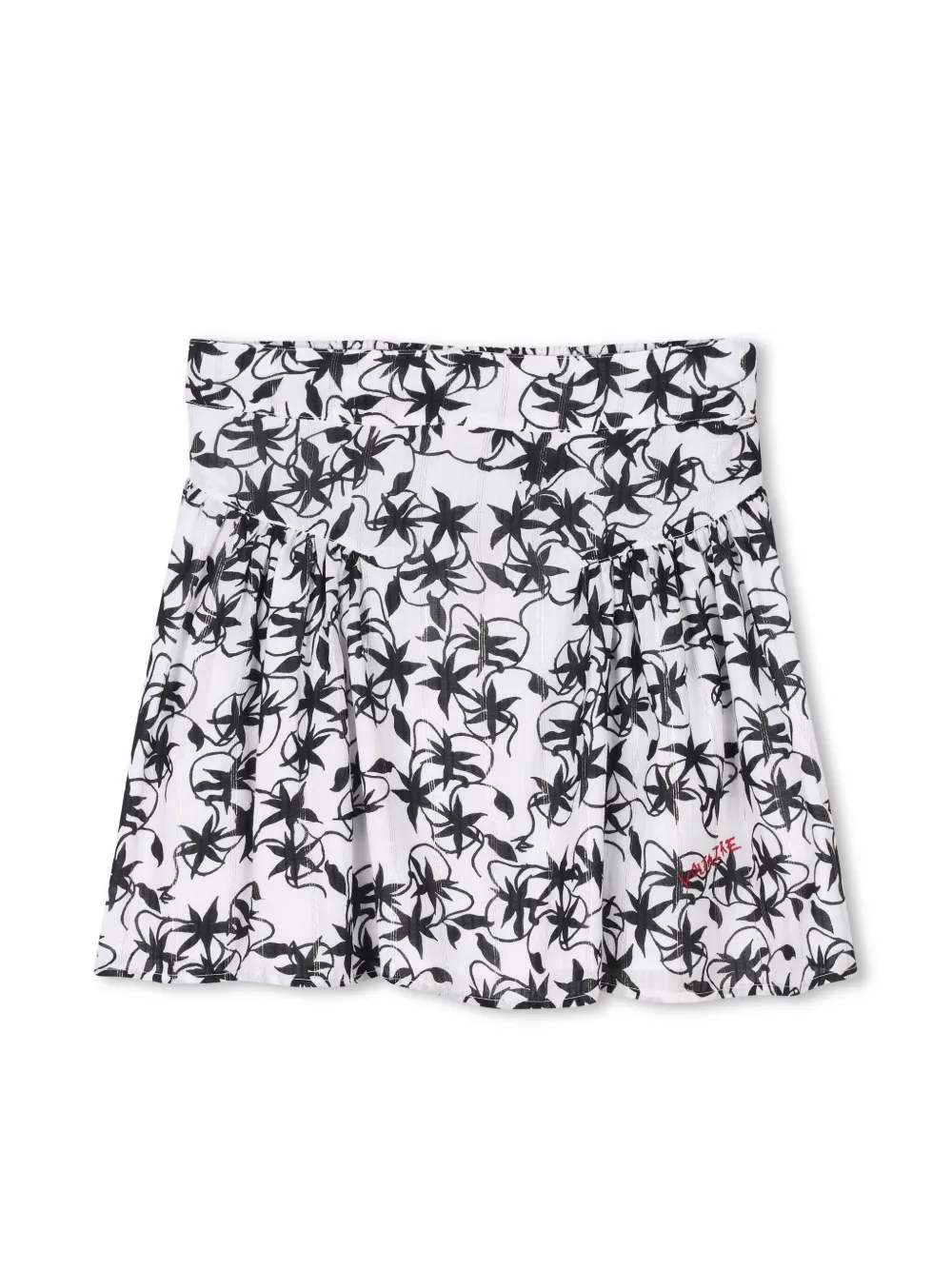 Zadig & Voltaire Kids Rok met bloe print Wit