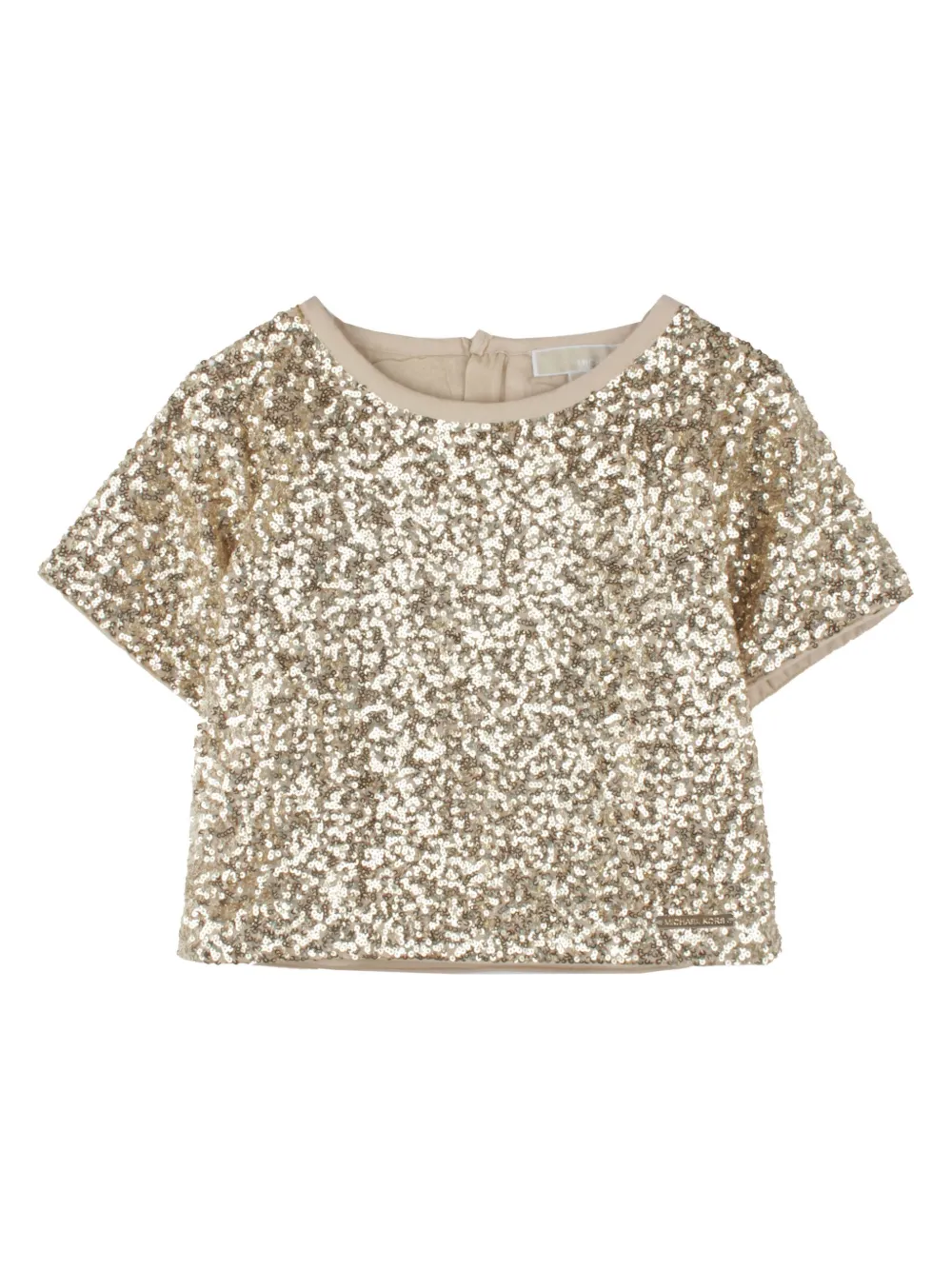 Michael Kors Kids スパンコール ブラウス - ゴールドトーン Michael Kors Kids スパンコール ブラウス - ゴールドトーン