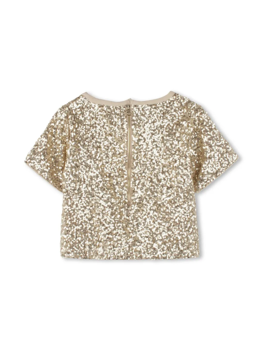 michaelkorskids Michael Kors Kids Shirt met pailletten - Goud