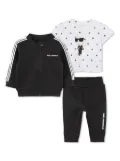 Karl Lagerfeld Kids logo-print tracksuit (set of three) - Black