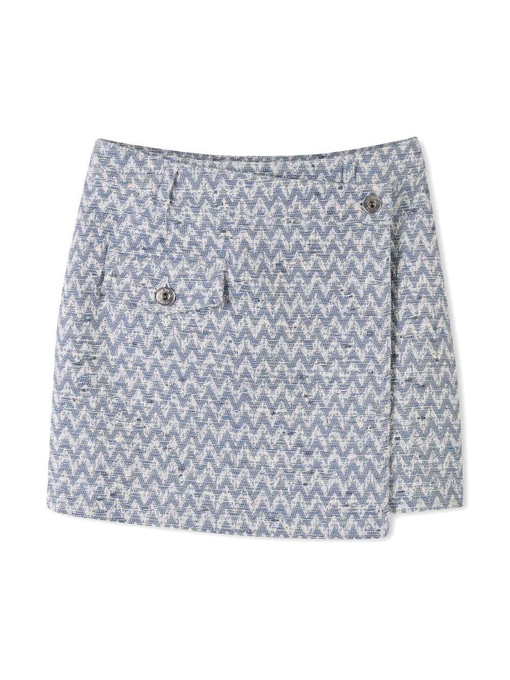 Lanvin Enfant zigzag mini skirt - White