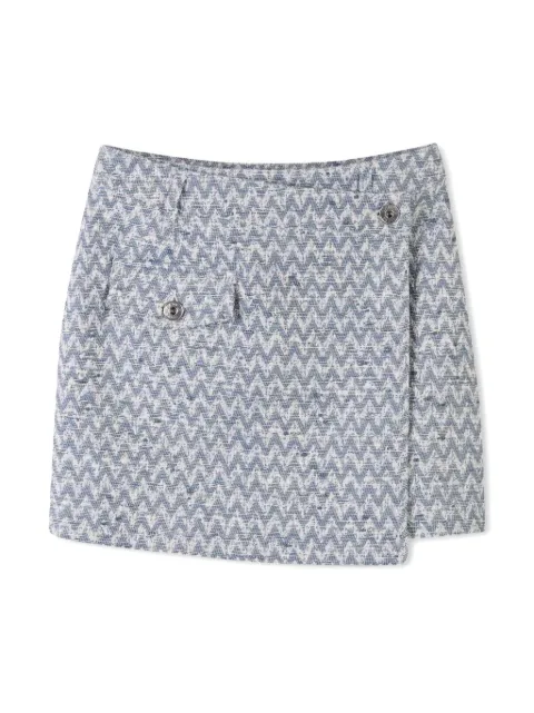 Lanvin Enfant Saia chevron com passantes