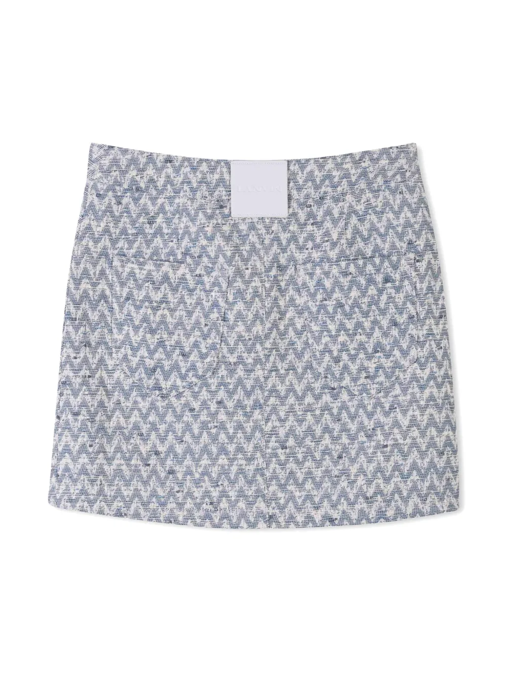 lanvinenfant Lanvin Enfant Mini-rok met zigag patroon - Wit