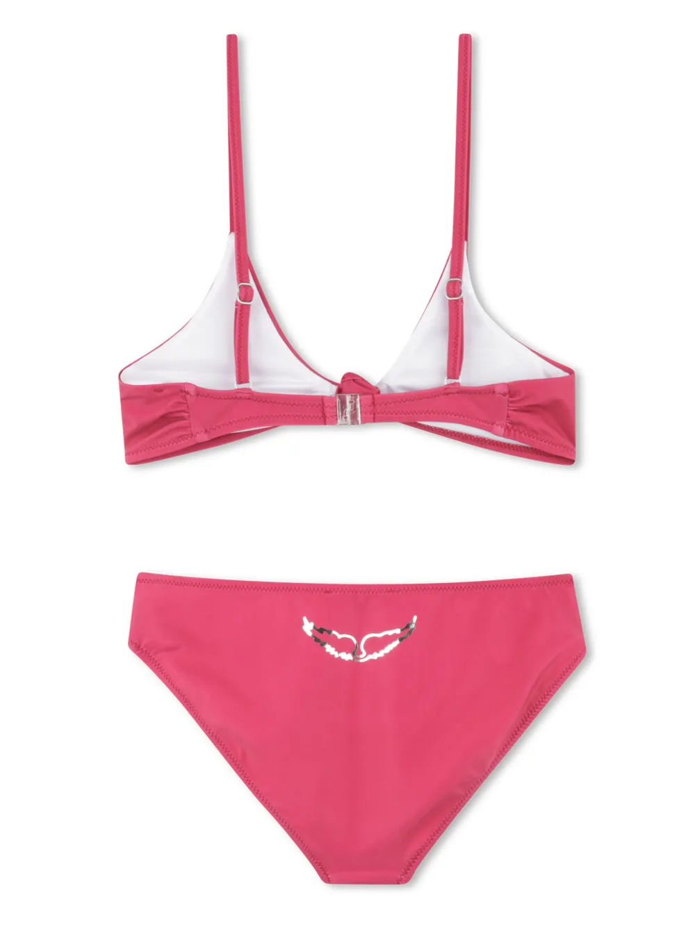 Zadig & Voltaire Kids Bikini met logoprint - Roze