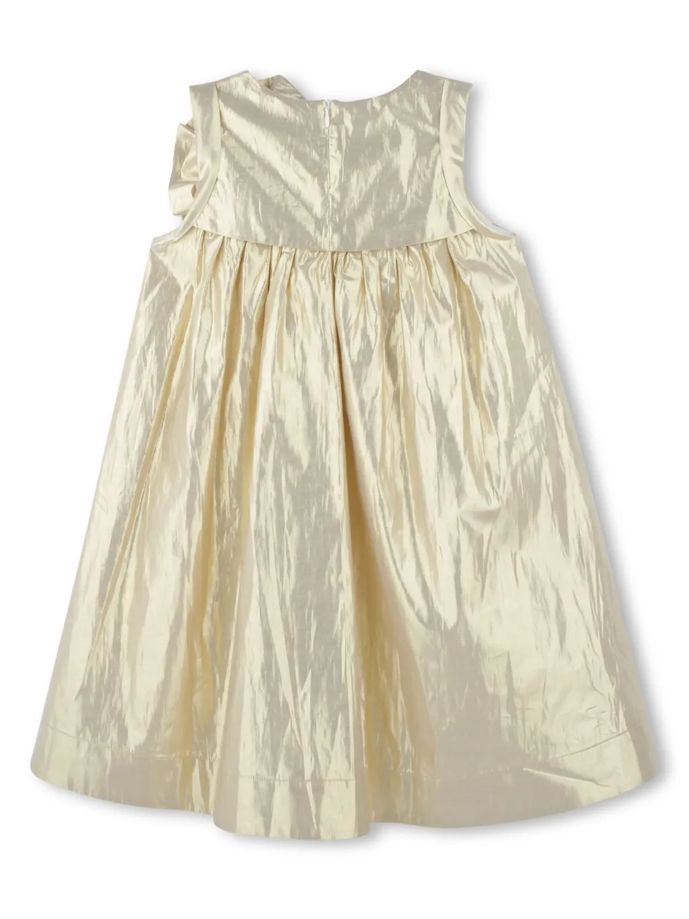 karllagerfeldkids Karl Lagerfeld Kids Jurk met bloemenpatch - Goud