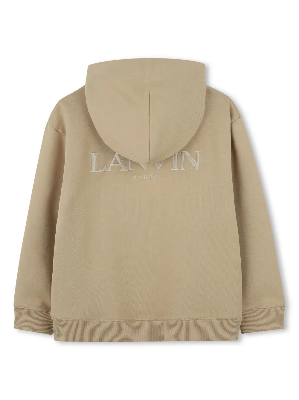 Lanvin Enfant Hoodie met rits - Beige