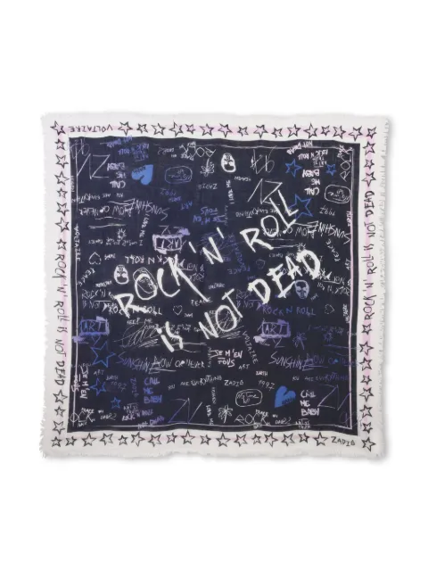 Zadig & Voltaire Kids text-print scarf 