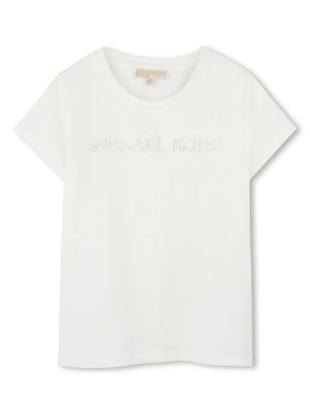 Michael Kors Kids ロゴ Tシャツ - ホワイト Michael Kors Kids ロゴ Tシャツ - ホワイト