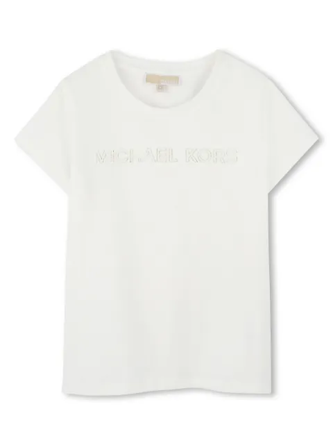 Michael Kors Kids playera con logo estampado