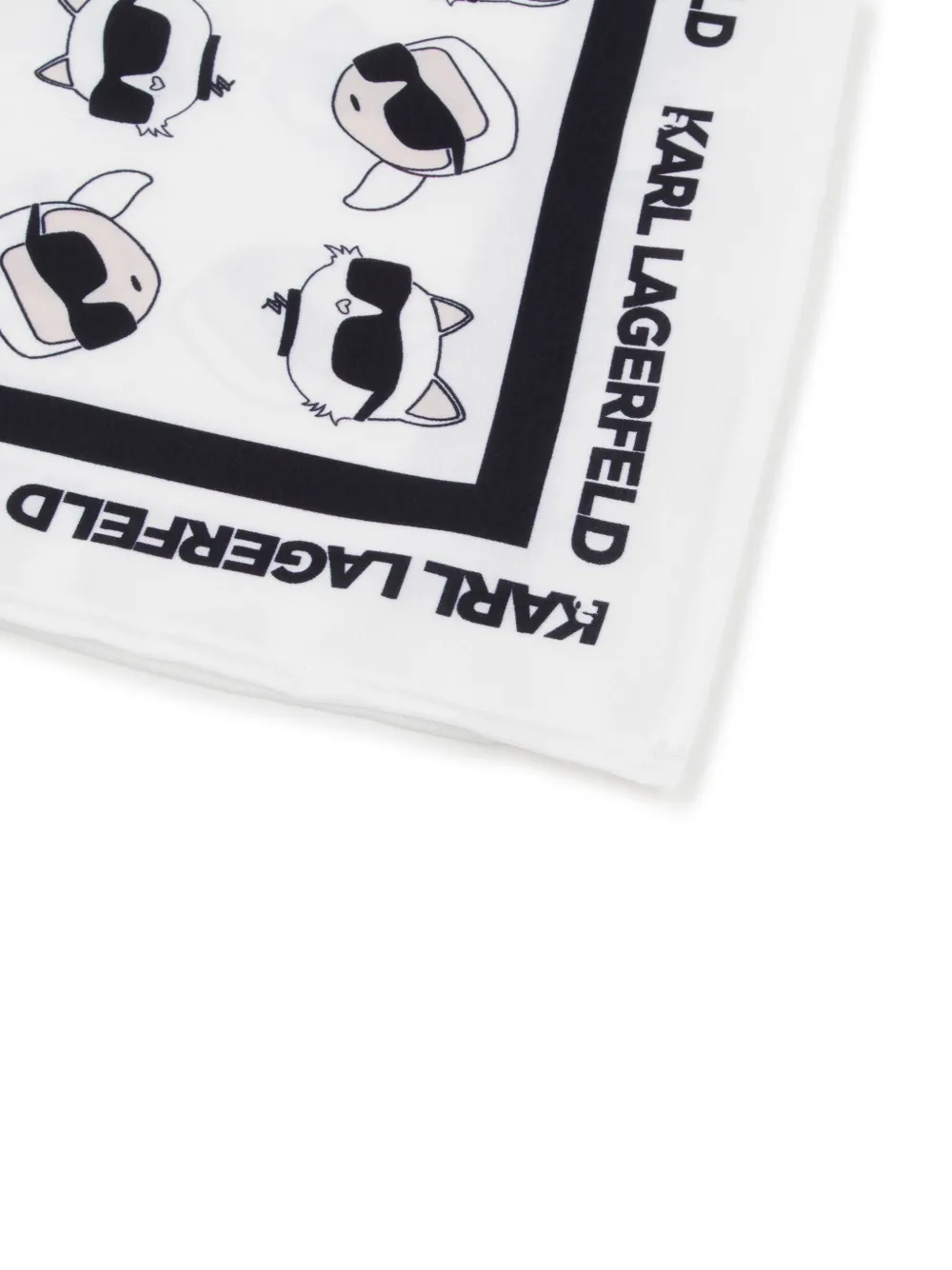 karllagerfeldkids Karl Lagerfeld Kids Sjaal met logoprint - Wit