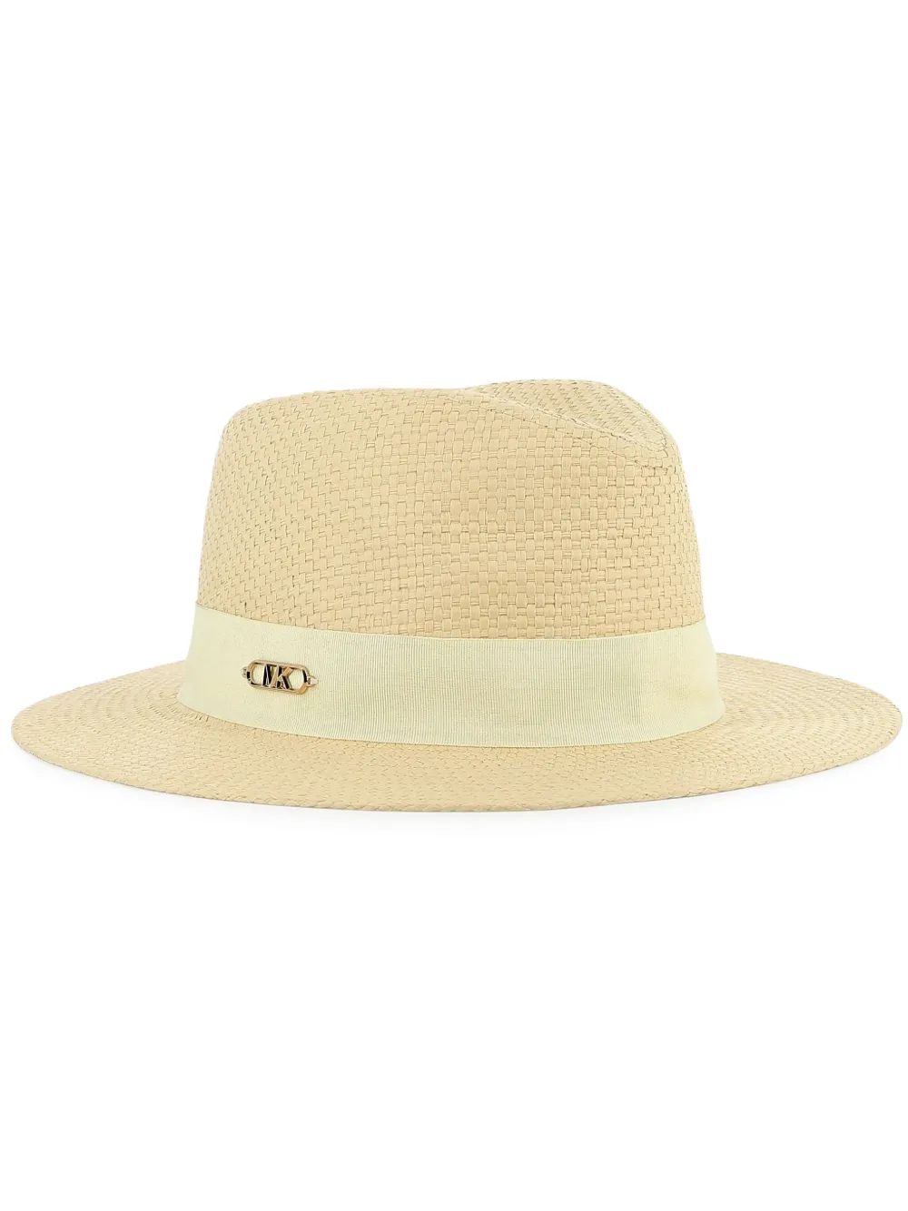 Michael Kors Kids ロゴプレート サンハット - ニュートラル Michael Kors Kids ロゴプレート サンハット - ニュートラル
