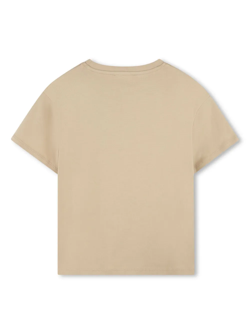 michaelkorskids Michael Kors Kids Katoenen T-shirt met logo - Beige