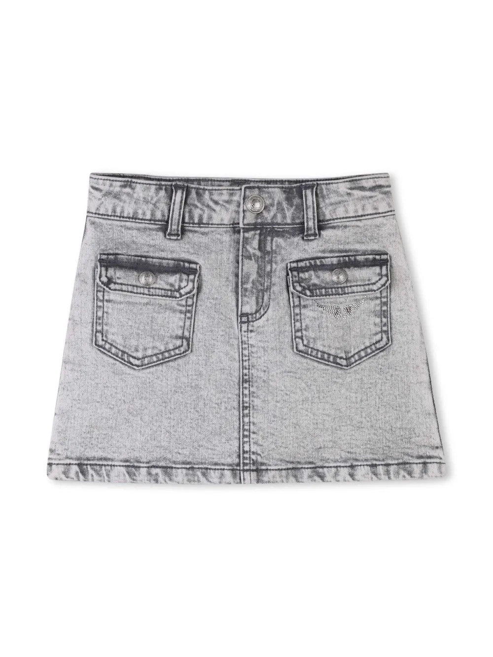 Zadig & Voltaire Kids Spijkerrok Grijs
