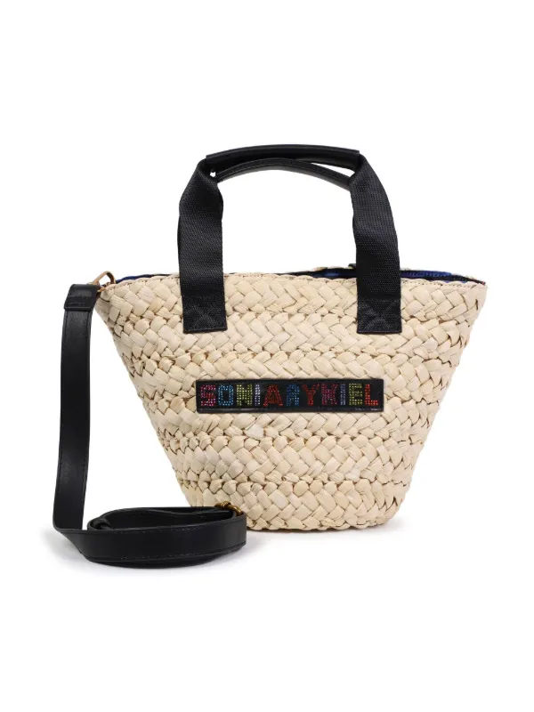 SONIA RYKIEL ENFANT Sac à Main à Logo Strassé | Tons Neutres