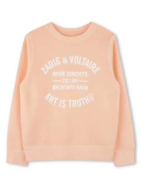 Zadig & Voltaire Kids logo-print sweatshirt